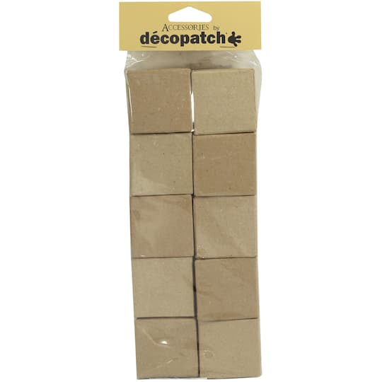 Decopatch Small Square Boxes, 10ct.